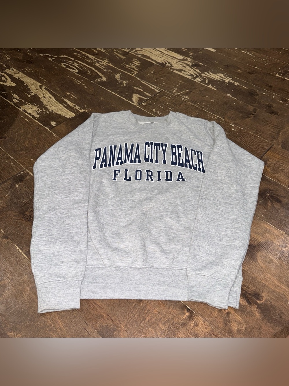 Panama City Beach Florida Women's Gray Crewneck Sweatshirt